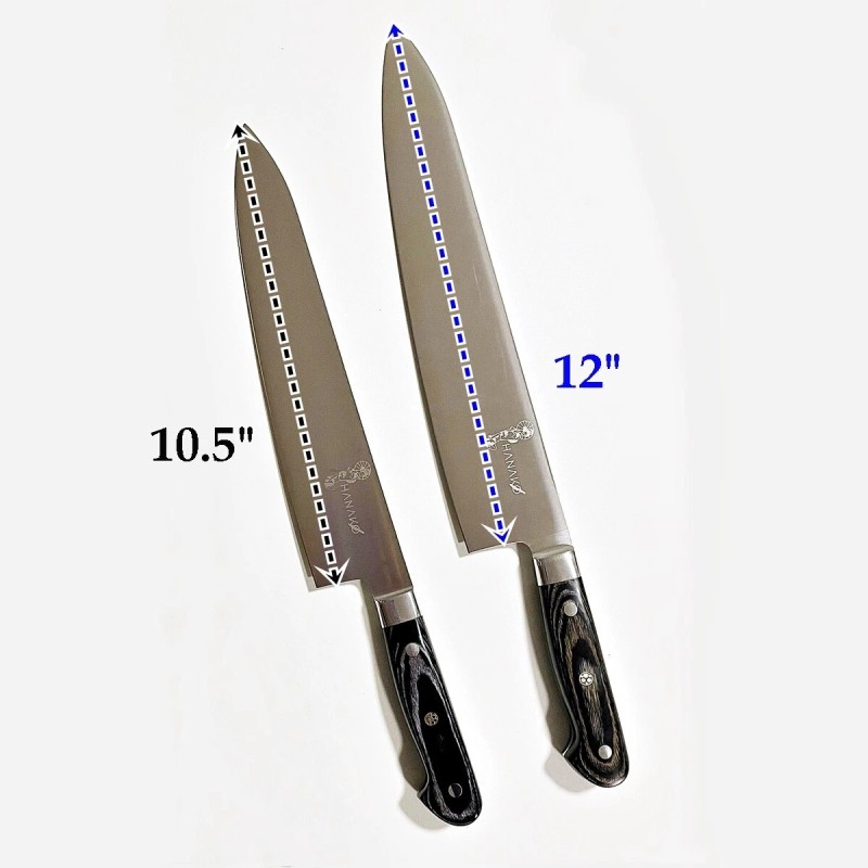 HANAKO Chef Knife Set 11 & 12 inch German Steel