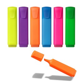 Zinmilin Highlighters Pastel,Colored Highlighters Mini,Cute High Lighters Pastel,Highlighter Set 6-Count Pack (6 Color)