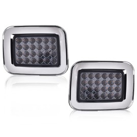 G-PLUS LED Front Park Signal Lamp Compatible with 2003-2009 Hummer H2 Left Right LED Corner Signal Lights Parking Lamps Turn Signal Marker Light Front Fender Replacement 2pcs 15060529