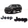 Mopar 2014-2022 Jeep Grand Cherokee Black Replacement Nameplate Emblem Set