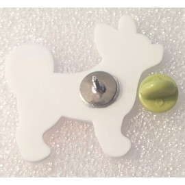 Chihuahua Dog Standing MultiColored Small Flat Acrylic Pin Tie Tac Jewelry