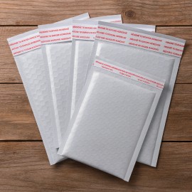 JSELECT 4X8 200 #000 Poly Bubble Mailers White Padded Envelopes Self Seal Shipping Bags