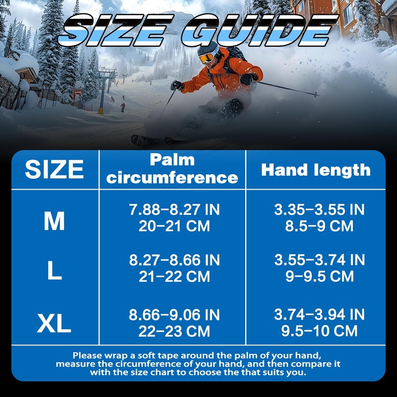 faralite Waterproof ski Gloves (M, Graffiti)