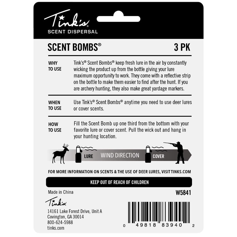 Tink's W5841BL Scent Bomb Scent Dispensers, 3 Pack Black