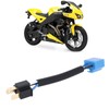 VGOL 2pcs H4 Male to Female Ceramic Headlight Extended Connector