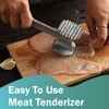 Steel Steak Meat Tenderizer Mallet for Kitchen and BBQ, Sturdy