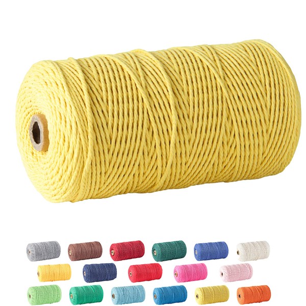 Macrame Cord, ZOUTOG 2mm x 328 yd (About 300m) 100%