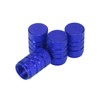 X AUTOHAUX 4pcs Round Car Tire Valve Stem Caps Dust
