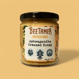 BeeTamer's Ashwagandha Creamed Honey, Health Wellness, Natural Raw Honey Healthy Benefits Sweet Flavor Healthy Ingredients