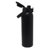 Aquatix Double Wall Insulated 32 Ounce Black Bottle with Silicon