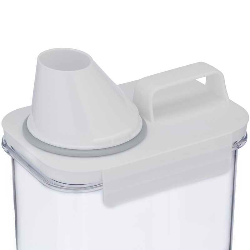 Relaxdays Contenitore Ermetico con Misurino, 1,1 L, Porta Crocchette Cani