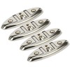 Amarine Made 4 Pack of 6 Stainless Folding Cleat, Flip-up
