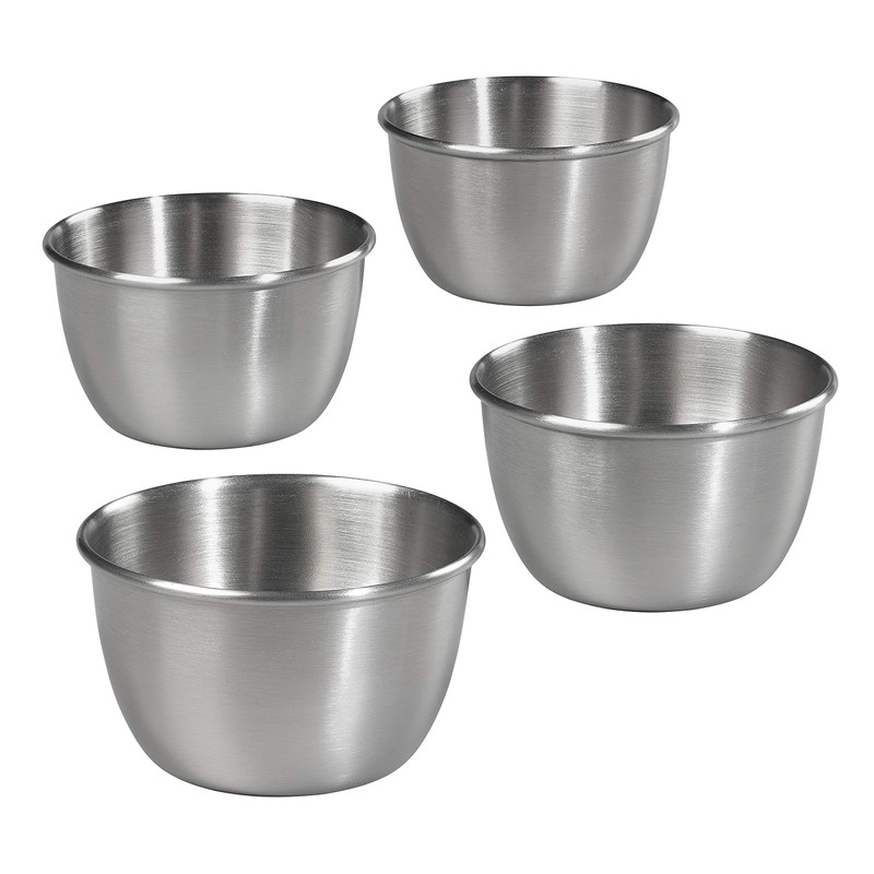 Tala Stainless Steel Pudding Moulds, Perfect for Individual Puddings, Measures