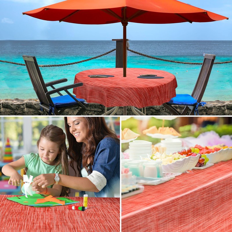 Washable Garden Tablecloth, Oilcloth, 100 x 140 cm, Cut Edge,