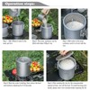 Boundless Voyage Titanium Rice Cooker Camping Cooking Pot Ultralight Camping
