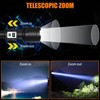 Rechargeable Flashlights MAX 200000 High Lumens,Super Bright 30W LED Flashlight,High