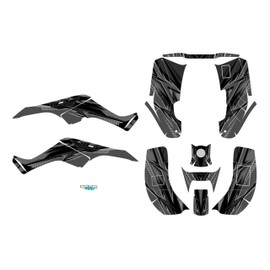 Kalair GFX Graphics Kit for Honda TRX250EX (2001-2004) Shred Series Smoke 21 Mil - ATV UTV Dirt bike stickers, Quad dirtbike racing decal automotive motocross accessories no-plastics