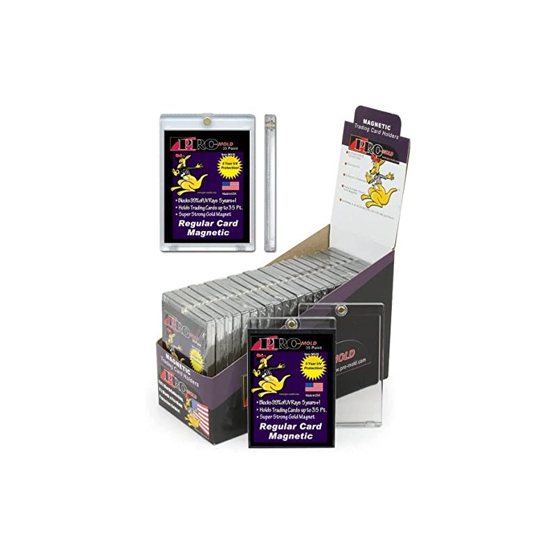 Box(25) Pro-Mold 35pt. Magnetic One Touch Card Holders UV Safe