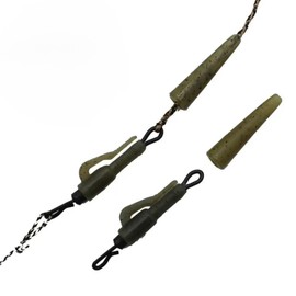 Quick Change Hybrid Clips with Tail Rubbers Carp Fishing Terminal Tackle Bait PACK OF 10