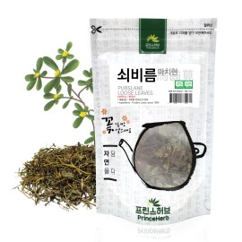 PrinceHerb Medicinal Korean Herb, Purslane / Portulaca oleracea 쇠비름 Dried Loose Leaves 2oz