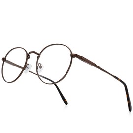 RB.Pilot Round Reading Glasses for Women Men Vintage Retro Blue Light Blocking Computer Readers
