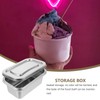 Alipis Ice Cream Storage Container, Stainless Steel Food Storage Box