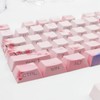 ZMX Cherry Blossom Pink Keycaps,Side Printed Shine Through Keycap PBT