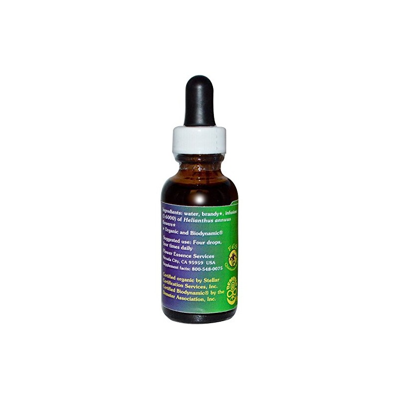 FLOWER ESSENCE SERVICES, Sunflower Dropper - 1 oz