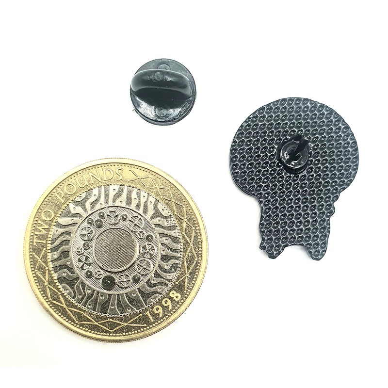 Cute Toad Smiley Happy Leaf Metal Enamel Pin Badge