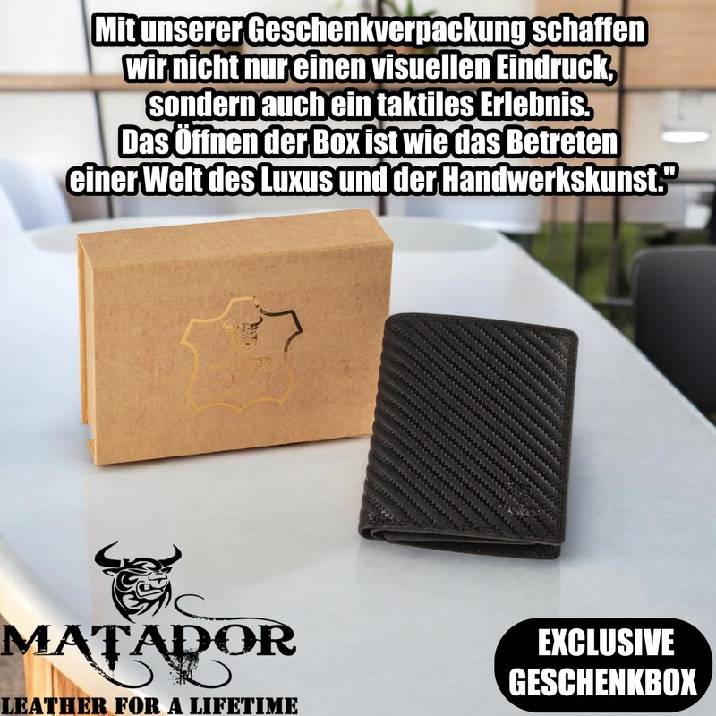 MATADOR 6402 Men's Unisex Wallet Women, carbon black, Classic