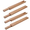 Dnyta 4pcs Wooden Drawer Slides 14 Inch Center Track Drawer