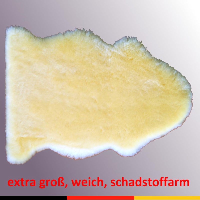Babyfell, Baby Lammfell LANABEST. Premium Qualität. Superweich, schadstoffarm, waschbar. Echtes