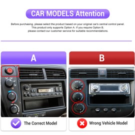 LeeKooLuu Apple Carplay For Honda Civic 1996-2001 Car Stereo Radio Android 13 GPS Nav WIFI