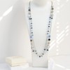 Noessla Layered Long Necklaces for Women Crystal Beaded Statement Necklace