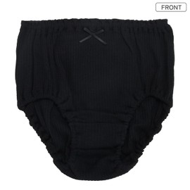 Garrow Panties, Needle Cut Out Rib, Set, 100% Cotton, For Girls, Dark Color, 150