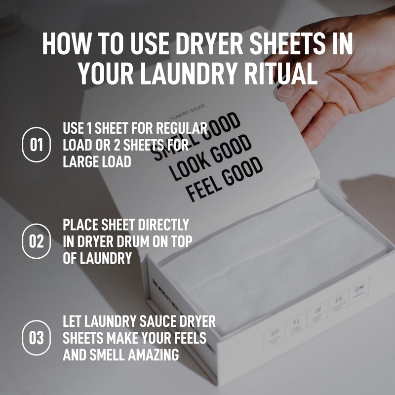 Laundry Sauce - Laundry Dryer Sheets (Siberian Pine), Luxury Fragrance,