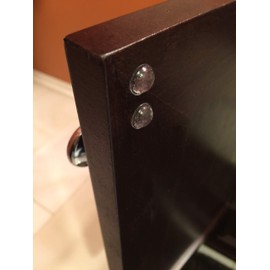 Clear Soft Close Drawer Cabinet Door Bumpers - 9.5mm x 3.8mm Sound Dampening Adhesive Transparent Rubber Pads Feet - Hemispherical Shape - 72 PCs