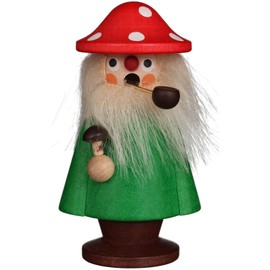 Alexander Taron 35-182 Christian Ulbricht Incense Burner-Mushroom Man-3.75" H W x 2" D, Brown