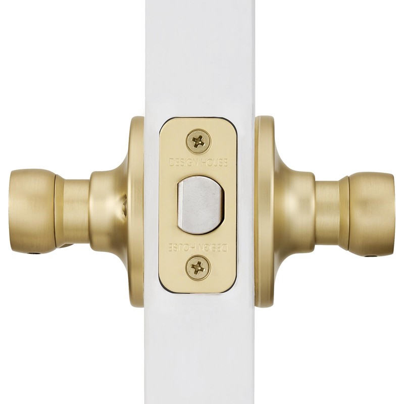 Design House 728899 Springdale Door Handle in Satin Gold, Single