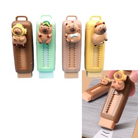 Eraser, Capybara, Stick Eraser, Pencil Eraser, Kneading Eraser, Large Capacity Eraser, Retractable Eraser, Stretchable, Erasable, Erasable, Cute, Student, School, Office Supplies, Funny Stationery,