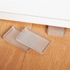 ZZRANYE 8 Pcs Rubbery Clear Table Shims, Level Wedge for