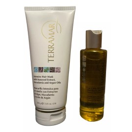 Terramar Set Oleo Capilar  3 En 1 Mascarilla Capilar Argan