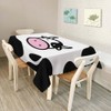 Walmsco Tablecloth Black White Cow Decor For Dining Room Kitchen