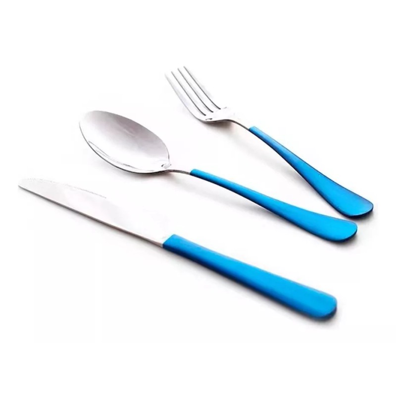 EGTMA Juego De 3 Cubiertos Portátil De Acero Inoxidable