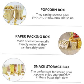 Operitacx 1 Set 36 Pcs Popcorn Box Cardboard Popcorn Christmas Party Favor Popcorn Cups Popcorn Popcorn Containers Popcorn Holders Popcorn Cartons Mini Dessert Box Paper Baby