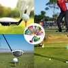 Professional Plastic Golf Tees, 50 Pack, 2 Sizes (3-1/4Inch ，2-3/4Inch),