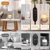 zukakii Candle Warmer Lamp 2 Pack Adjustable Height Dimmable Candle