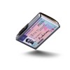 Mondraghi® Mini Wallet. Ultralight Wallet with Grain Leather. Small Wallet
