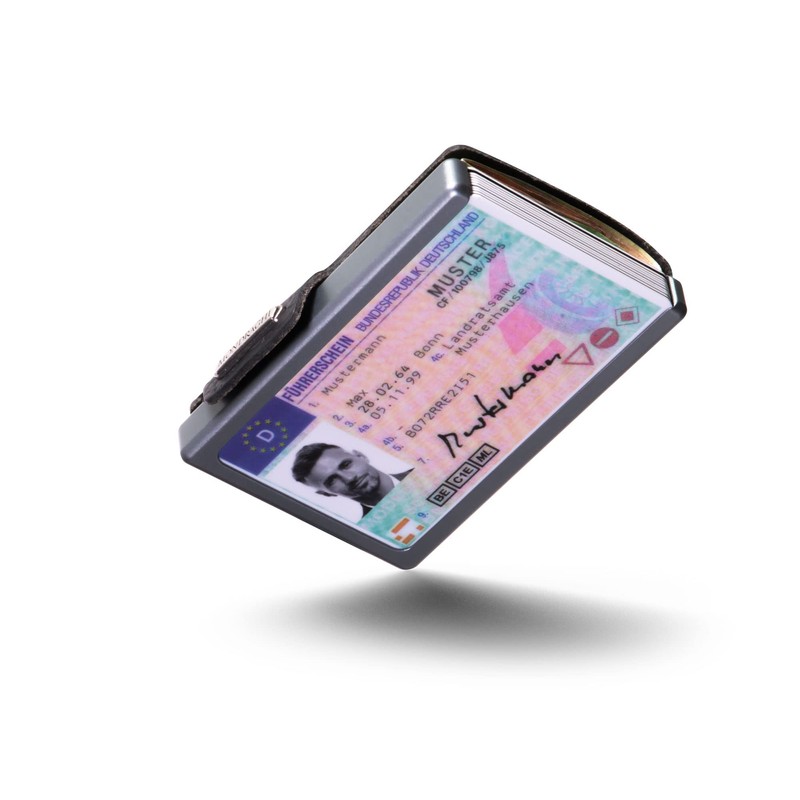 Mondraghi® Mini Wallet. Ultralight Wallet with Grain Leather. Small Wallet