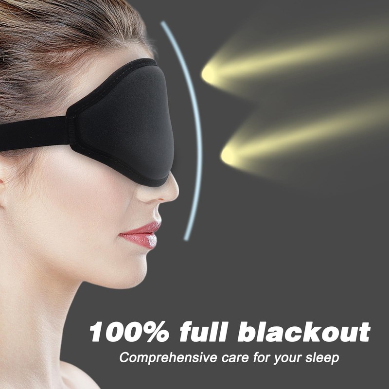 3D Contoured Sleep Mask for Side Sleepers - Eye Mask